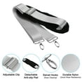 thumbnail image 4 of Unique Bargains 59' Shoulder Strap, 1.5' Width Nylon Adjustable Replacement Strap with Anti Slip Padded Swivel Hooks, Grey, 4 of 5