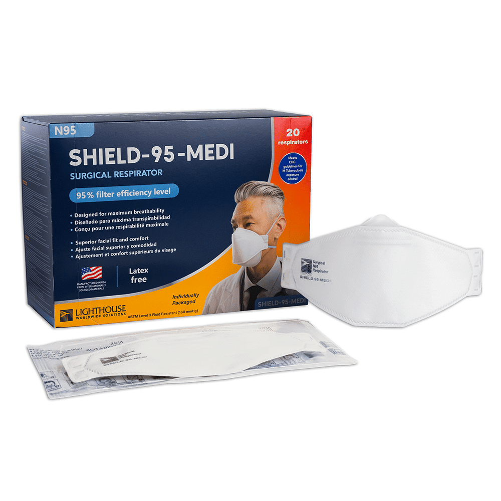 SHIELD-95-MEDI Surgical N95 Respirator Mask