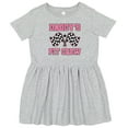 thumbnail image 3 of Inktastic Daddy's Pit Crew Design with Checkered Flags Girls Toddler Dress, 3 of 5