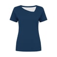 thumbnail image 5 of Blczomt Plus Size Blouses for Women Dressy Blue Trendy Tshirts Lightweight Casual Blouses for Women 2026, 5 of 5