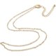 thumbnail image 2 of 1 Collar minimalista de cadena chapado en oro de 18 quilates, estilo gargantilla, con cadena de latón., 2 of 2