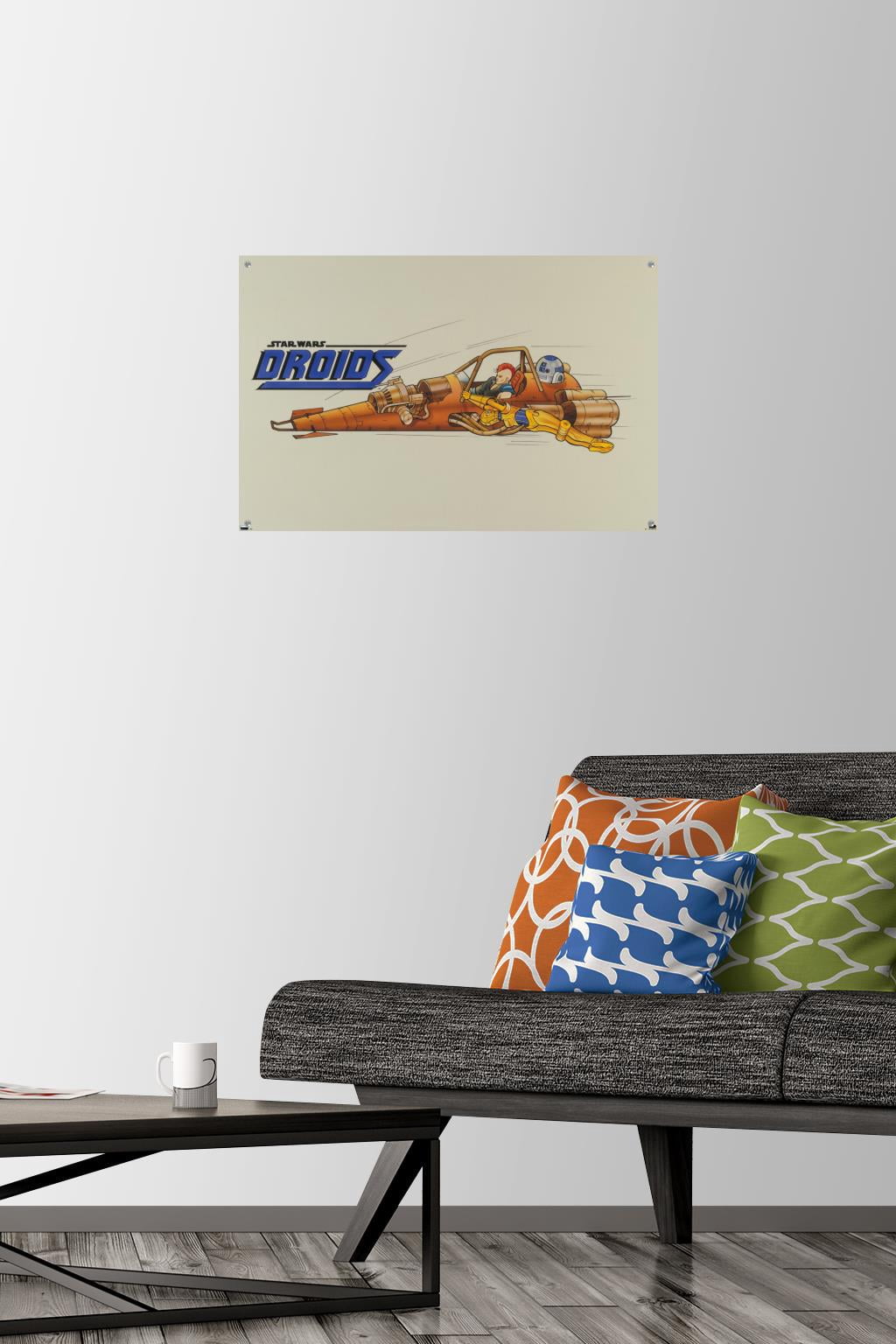 Star Wars: Droids - Speeder Wall Poster with Pushpins, 14.725" x 22.375"