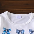 thumbnail image 5 of TOWED22 Kids Girl Clothes Heart Print Short Sleeve Top and Shorts Cute Girl Summer Outfits Short Set(White,4-5 Y), 5 of 6