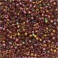 thumbnail image 2 of Miyuki Delica Seed Beads DB0103/DB103 11/0 Transparent Dark Topaz Gold Luster AB 7.2 Grams, 2 of 2