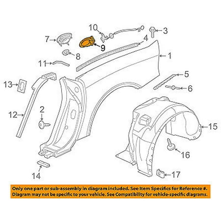 CHRYSLER OEM Quarter Panel-Fuel Door Bracket 68096344AC