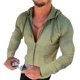 thumbnail image 1 of Sudadera con capucha de cuadros verdes con detalle de lunares y manga larga ajustada con cordón, talla XL para hombre, 1 of 6