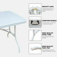 thumbnail image 4 of EDTara Heavy Duty 6-Foot Folding Table, Plastic Fold-In-Half Design With Adjustable Height for Indoor and Outdoor Events, 4 of 8