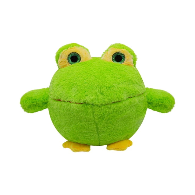 Rana De Peluche Con Sonido Animal En Bolita Importadora La Merced Tela Suave Hipoalergénica