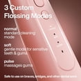 thumbnail image 2 of Water Flosser Dental Cleaner – Cordless Rechargeable Oral Irrigator – Waterproof Portable Dental Cleaning with Nozzle – Braces Home Travel - Pink, 2 of 4