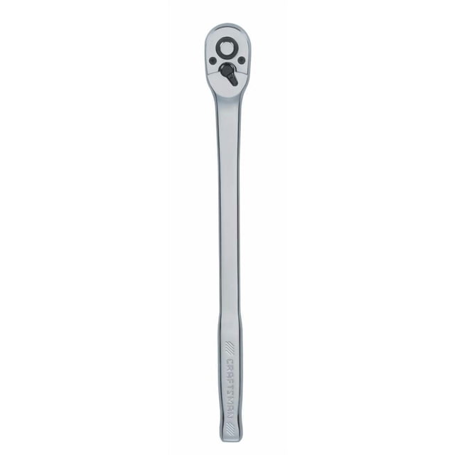 Ratchet Craftsman, mango largo con forma de cabeza de pera de 3/8 pulgadas y 72 dientes