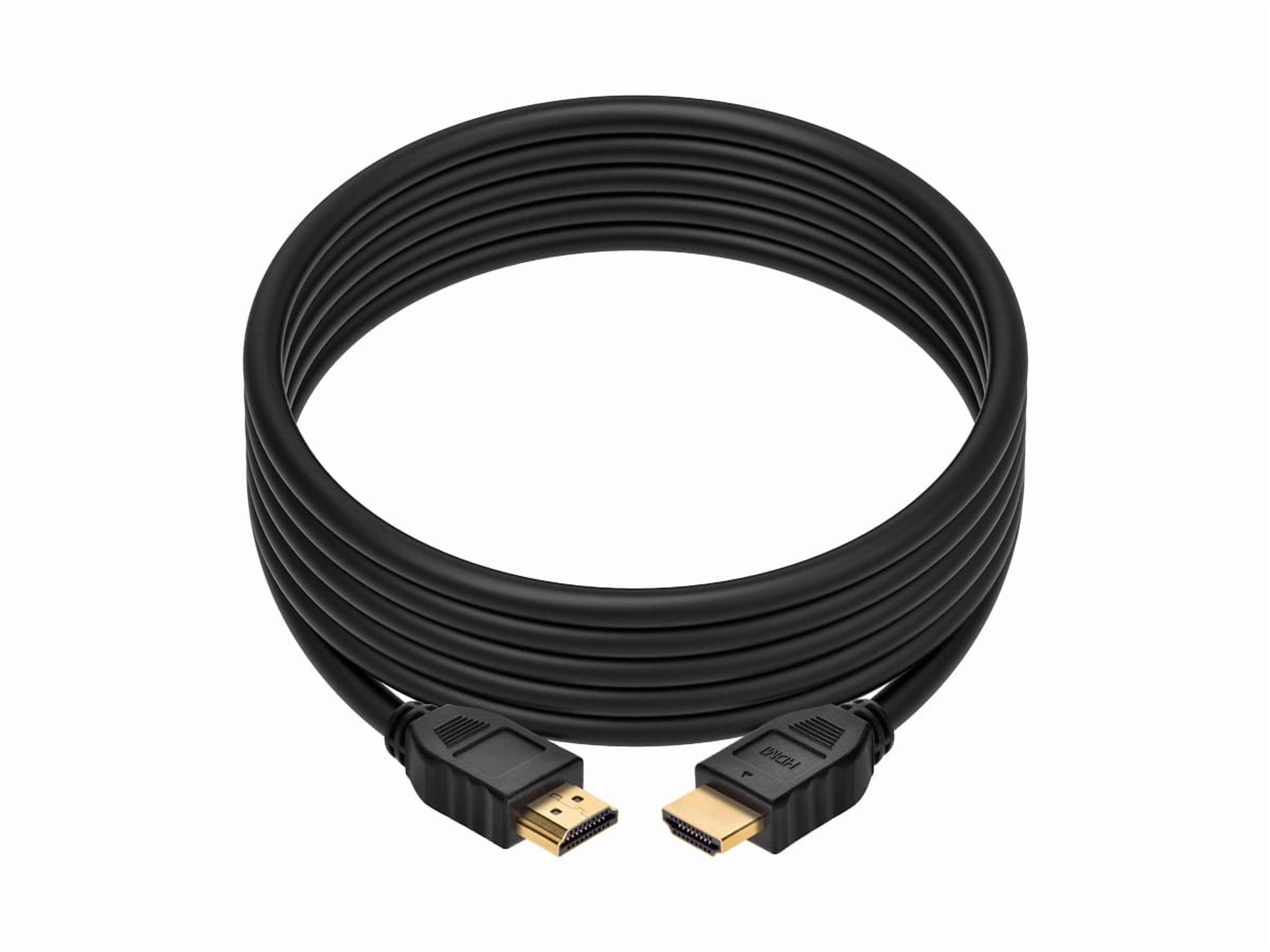 Monoprice HDMI Cable - 10 Feet - Black (5 Pack) No Logo, High Speed, 4K@60Hz, HDR, 18Gbps, YCbCr 4:4:4, 32AWG, CL2, Compatible with UHD TV and More - Commercial Series