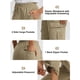 thumbnail image 4 of Pantalones cargo de senderismo Libin Summer para mujer, color caqui oscuro, talla M, 4 of 6