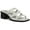 White Leather, variant on Womens Princess Leather Slip On Heels
