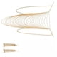 thumbnail image 4 of Conjunto de arete con borla y arnés cruzado Chain Collar Pendiente, 4 of 9