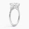 thumbnail image 3 of beryl_creation Women's 925 Sterling Silver 2.10 Ctw Asscher Cut White Diamond Wedding Engagement Anniversary Halo Ring 14K White Gold Plated -10, 3 of 4