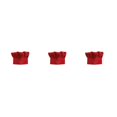 thumbnail image 1 of Yuarrent Gorro de Chef de 2 piezas con cordón elástico, gorros bouffancy profesionales, uniforme de trabajo de para panadería, restaurante, rojo brillante 3Conjunto, 1 of 6