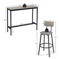 thumbnail image 6 of ENYOPRO 3-Piece Counter Height Table Set, Wood Rustic Bar Dining Set with 2 Bar Chairs, Pub Dining Height Table Set, Morden Style Counter Height Kitchen Table for Dining, Work or Study, 6 of 8