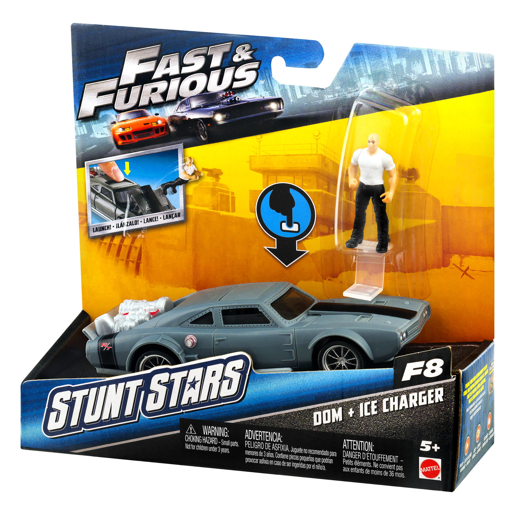Fast & Furious Stunt Stars Dom & Ice Charger Vehicle 