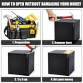 thumbnail image 4 of hizgo Adult Stainless Steel Piggy Bank,Piggy Bank for Must Break to Open -Kid Coin Saving Box (7.9 inch), 4 of 7
