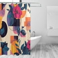thumbnail image 2 of Yayeee Shower Curtain with Hooks 72"x72" Waterproof Fabric Bathroom Hanging Decor, Flowers Pattern Style, 2 of 5