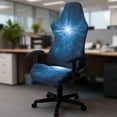 thumbnail image 5 of Whosucclay Cross Print Gaming Chair Slipcovers, Stretchable Office Chair Cover 4 Pcs Computer Desk Chairs Covers with Armrest Covers, Rotating Armchair Protector Cover, 5 of 8