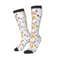 thumbnail image 2 of Balery Geometric Spots Printed Novelty Socks Men's Women's Crew Socks Sports Socks Knee High Socks Cotton Socks Quirky and Cool Socks, 2 of 9