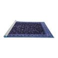 thumbnail image 2 of Ahgly Company Machine Washable Indoor Rectangle Persian Blue Traditional Area Rugs, 7' x 10', 2 of 4