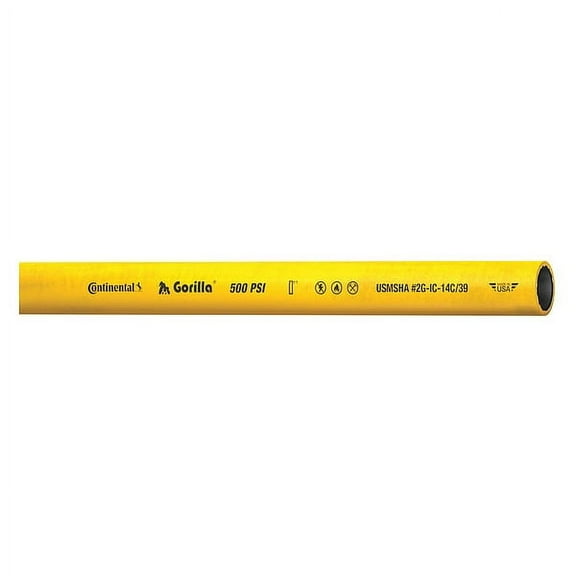 Continental Air Hose,3/8" ID x 50 ft.,Yellow GOR03850-50-G