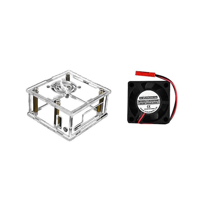 Carcasa acrílica para carcasa Orange R1 Plus con ventilador de refrigeración F