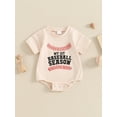 thumbnail image 3 of Musuos Baby Summer Romper 3M 6M 12M 18M Letter Print Short Sleeve Jumpsuit Newborn Boy Girls Bodysuit Basic Clothes, 3 of 9