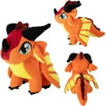 thumbnail image 3 of Fedpow Wings of Fire Dragon Wings Dragon Plush Toy Wings Unicorn Stuffed Animals Pterosaur Plush Flying Dragon Pillow Flying Uincorn Plushies Gifts for Fans Kids Boys Girls (Orange), 3 of 8