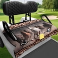 thumbnail image 4 of XYZCANDO Wild Horses Print Golf Cart Seat Cover with 4 Storage Pockets - Non-Slip Washable Universal 2-Seat Golf Cart Accessory, 4 of 8