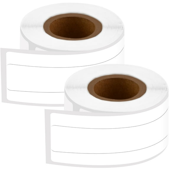GREENCYCLE (2 Roll/ 130 Labels per Roll) File Folder Label Compatible for Dymo 30327 30576 LabelWriter 9/16"x 3-7/16" (14mm x 87mm) Die-Cut Standard White Paper Barcodes Direct Thermal Labels