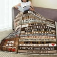 thumbnail image 5 of Husband Gifts from Wife, Husband Blanket 50x60 Inch for Him, Warm Throw Blankets Gifts for Husband Wedding Valentine's Day Husband Gifts, 5 of 5