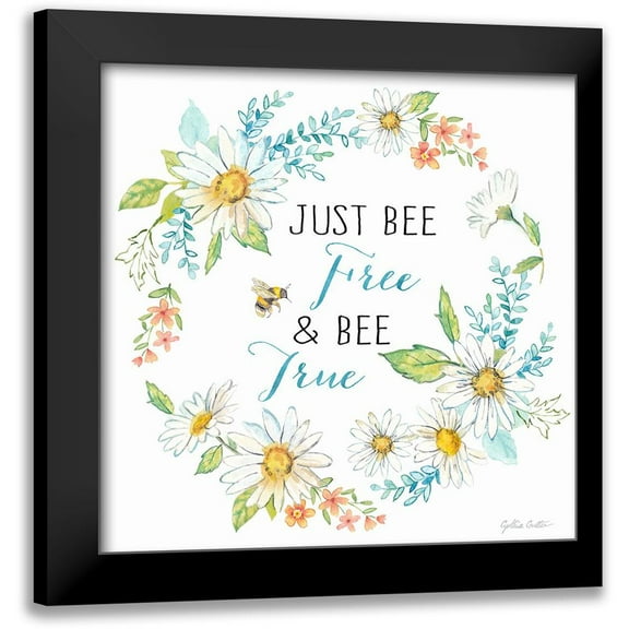 Coulter, Cynthia 12x12 Black Modern Framed Museum Art Print Titled - Daisy Days V