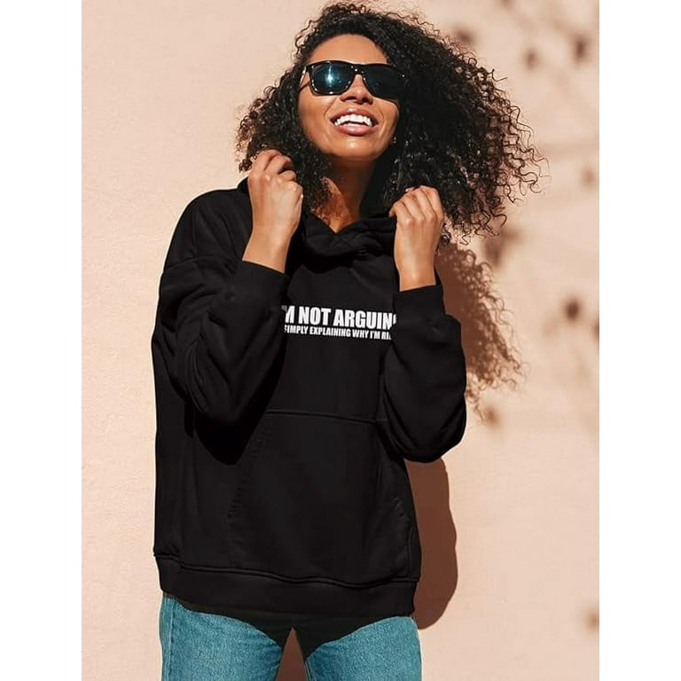 Graphic Hoodies for Women Teen Girls Funny Sayings Sweatshirts Casual Pullover Hoodie Perfect Gift for Birthdays Christmas Special
