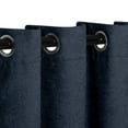 thumbnail image 2 of Superior Senna Blackout Curtains, Grommet Header, Set of 2, 52" x 84", Navy Blue, 2 of 10