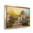thumbnail image 3 of Designart 'Stone Stairs In The Blossoming Flowers Forest' Traditional Framed Canvas Wall Art Print, 3 of 5