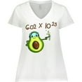 thumbnail image 3 of Inktastic Avogadro's Number with Avocado Chemist Women's Plus Size V-Neck T-Shirt, 3 of 5