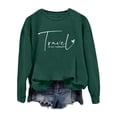 thumbnail image 3 of Women's Sweatshirts 2025 Travel Is My Therapy Sweatshirt Long Sleeve Crewneck Loose Pullover Tops Sweatshirt for Women, 3 of 6