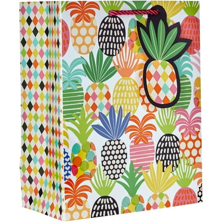 Jillson & Roberts Medium Gift Bags, Pineapple Pop (60 Pcs)