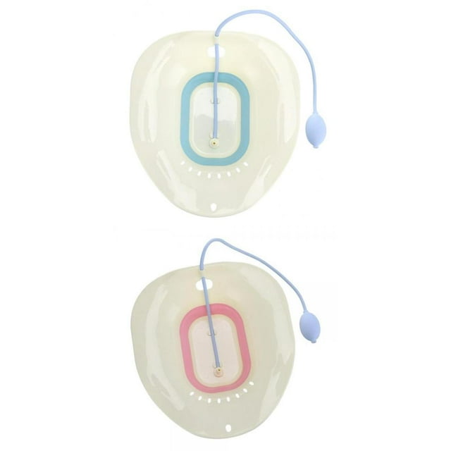 Bidé de 2 piezas para inodoro, bañera de asiento, lavabo con rociador para mujeres embarazadas, hemorroides Yuyangstore Baño de asiento para inodoro