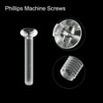 thumbnail image 4 of Unique Bargains M4x30mm Plastic Phillips Machine Screws, PC Flat Head Machine Bolts 10 Pack, 4 of 4