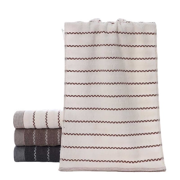 Toalla de algodón hilado, muy absorbente y de tacto suave, ideal para baño, spa, gimnasio y rostro. Pieza de algodón.