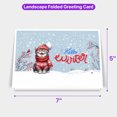 thumbnail image 5 of Hello Winter British Shorthair Smiling in Red Scarf Hat Welcome Christmas 7x5in Folded Greeting Card Cat Lover Kitten Owner Gifts Single Note Card with Envelope - 00017, 5 of 5