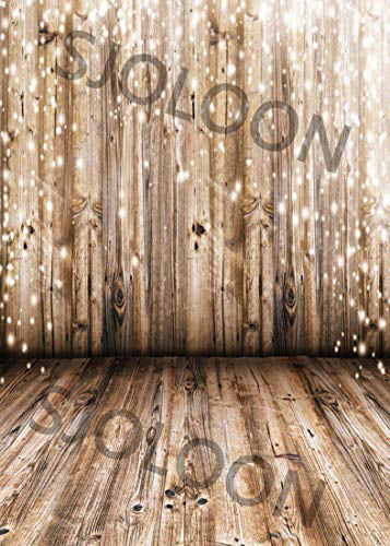 GoEoo 5x7ft Vinyl Photography Backdrop Happy Easter Eggs Fresh Flowers Pine Cone Metal Bucket Rustic Stripes Wood Plank Vintage Wooden Floor Photo Background Children Baby Adults Portraits Backdrop 