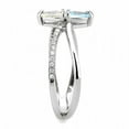 thumbnail image 4 of Womens Rings High polished (no plating) Stainless Steel Ring with AAA Grade CZ in Multi Color DA271, 4 of 5