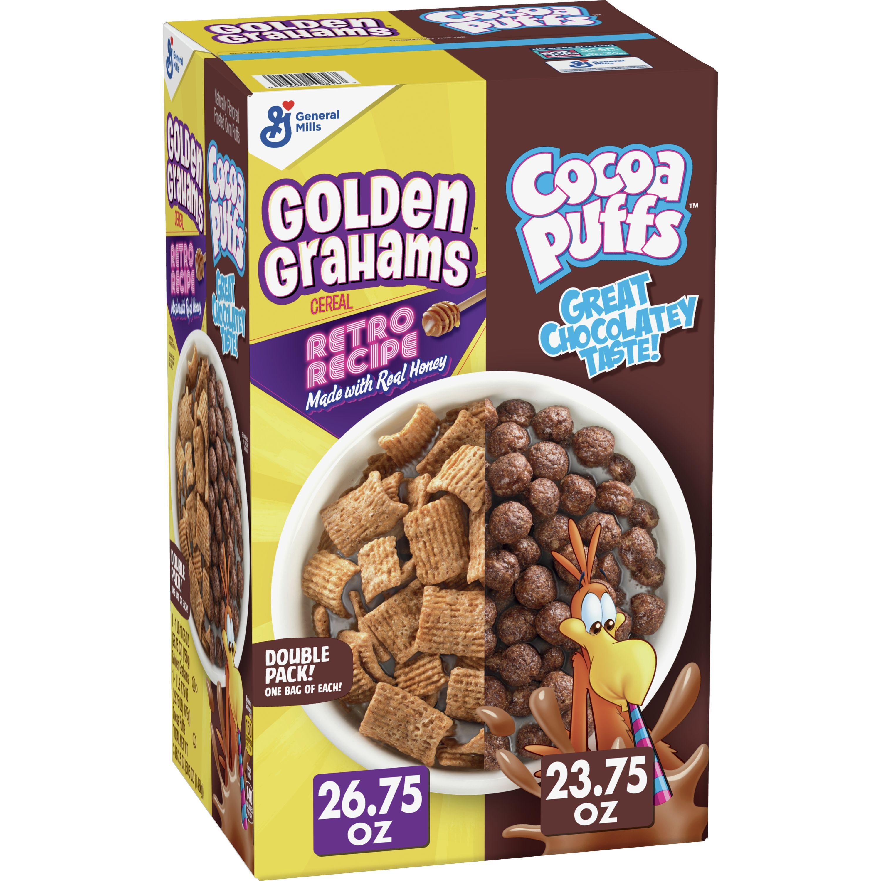 Cocoa Puffs and Golden Grahams Cereal, 50.5 oz