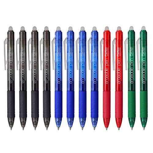 No Need for W... ParKoo Retractable Erasable Gel Pens Clicker Fine Point 0.7 mm 