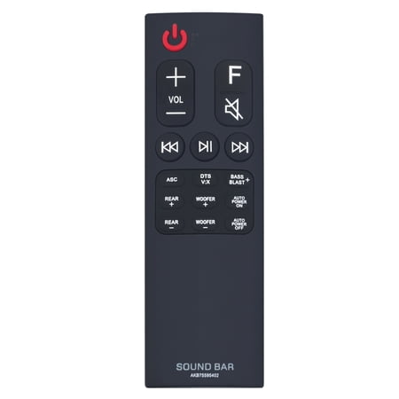 Winflike Replaced Remote Control AKB75595402 fit for LG Sound Bar System Sub LG Controller AKB75595401
